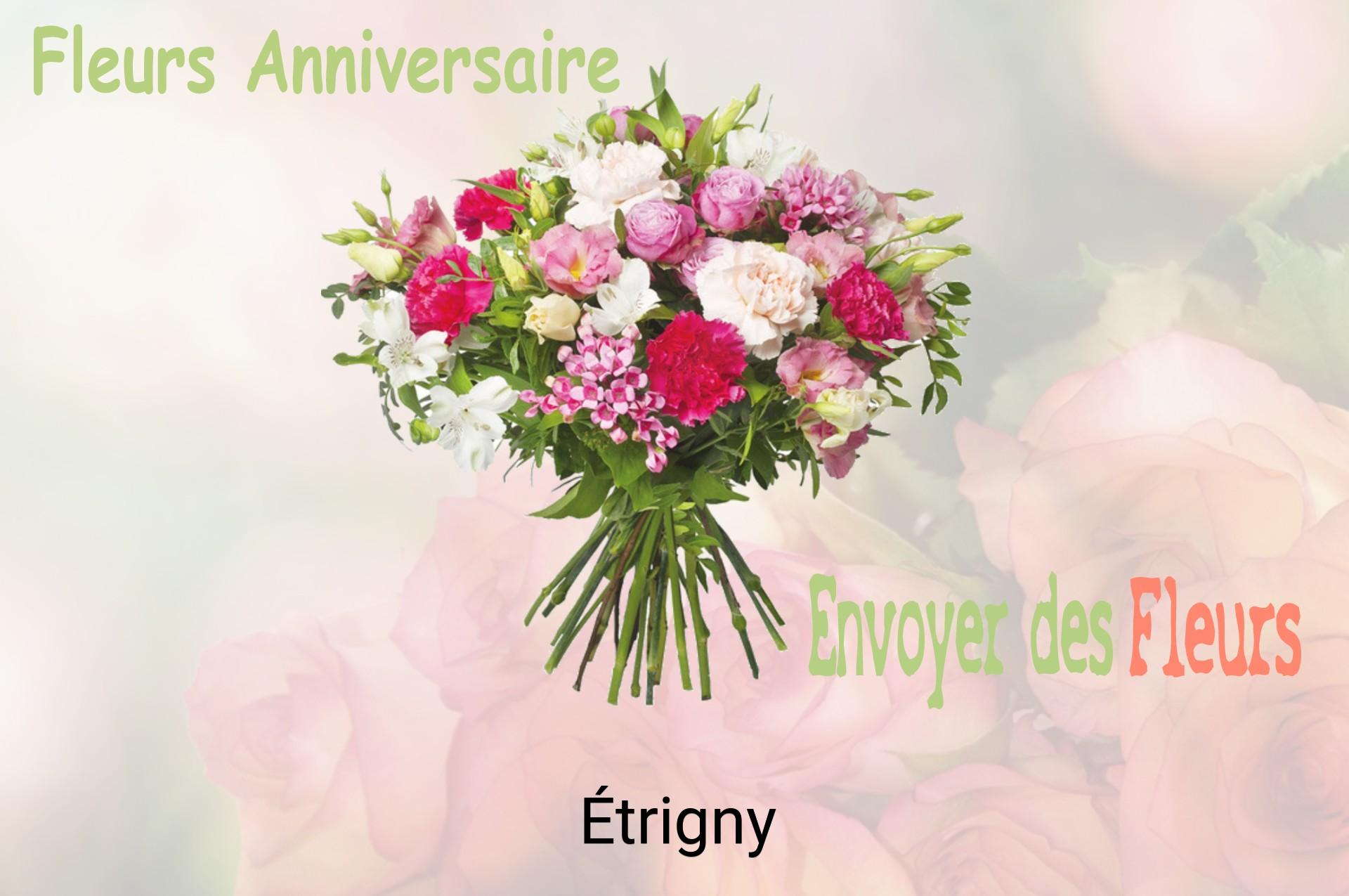 Bouquet de fleurs d’anniversaire livré à Étrigny