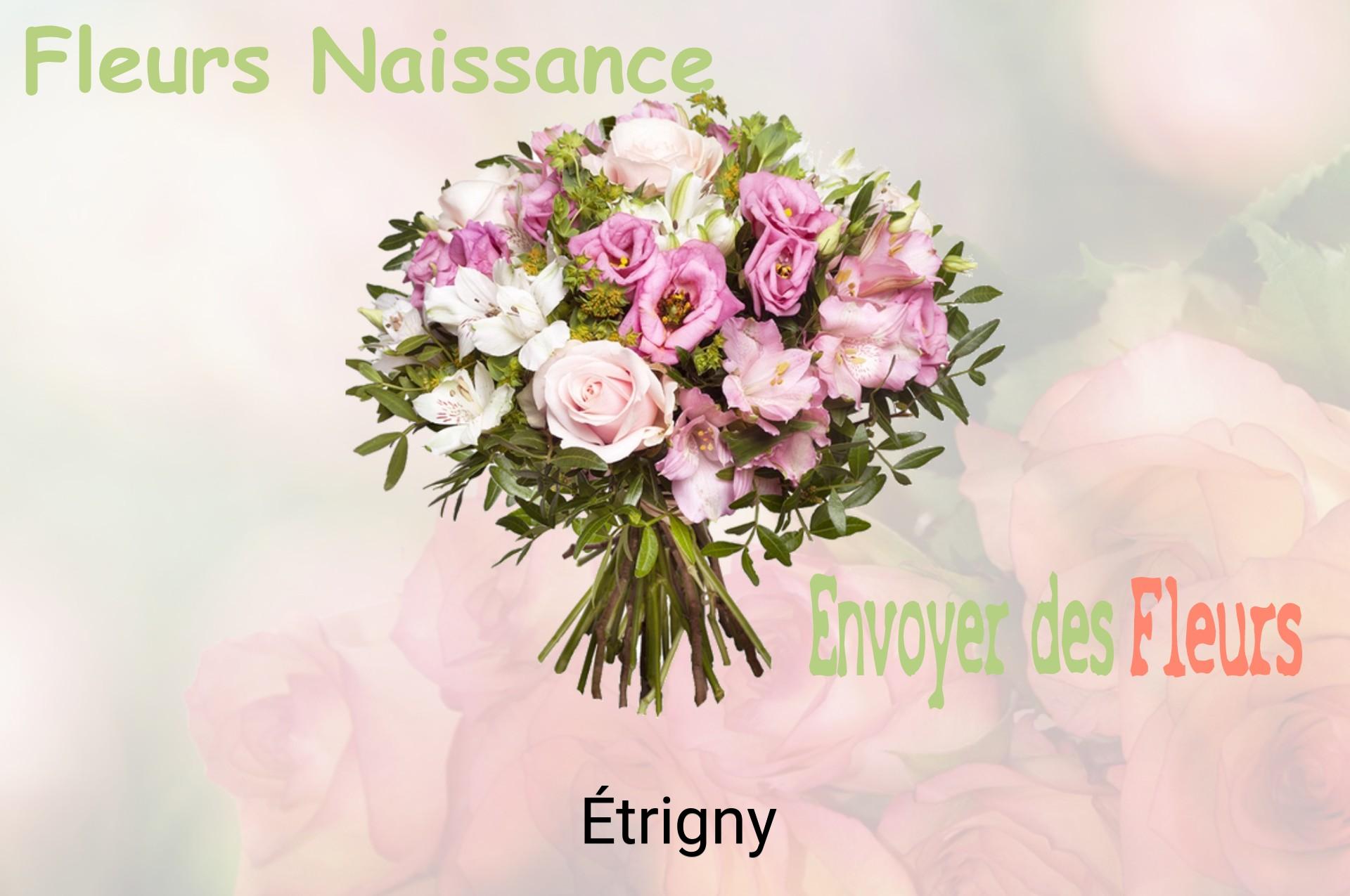 Bouquet de fleurs de naissance livré à Étrigny